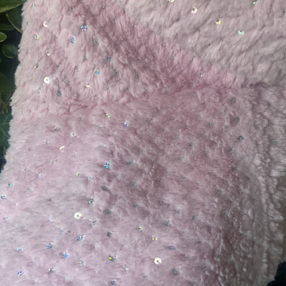 Fleece kitty kat hooded scarf with hand warming paws/pockets & sequin sparkles 💖 - Picture 10 of 10